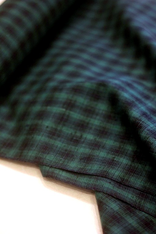 草木染め手織り紬織物/信州伊那紬