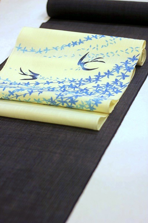 越後麻織物/十字蚊絣