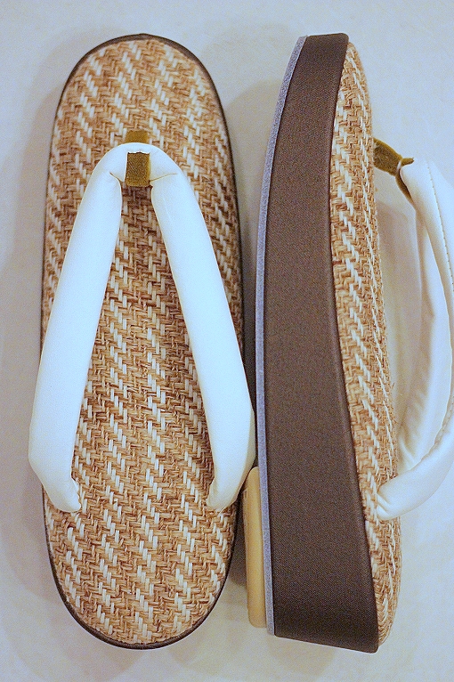 別誂え草履/小判型・麻