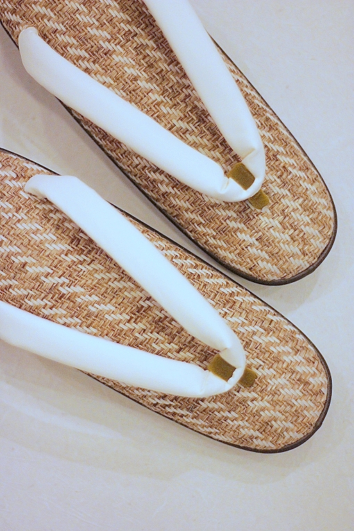 別誂え草履/小判型・麻