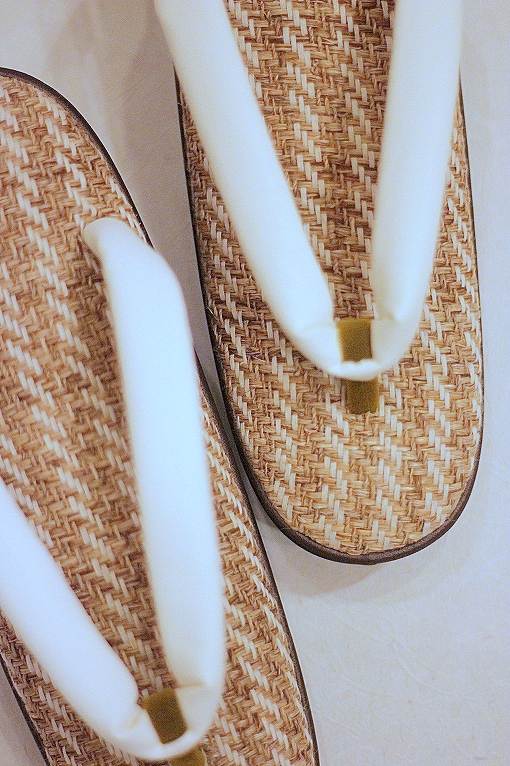 別誂え草履/小判型・麻