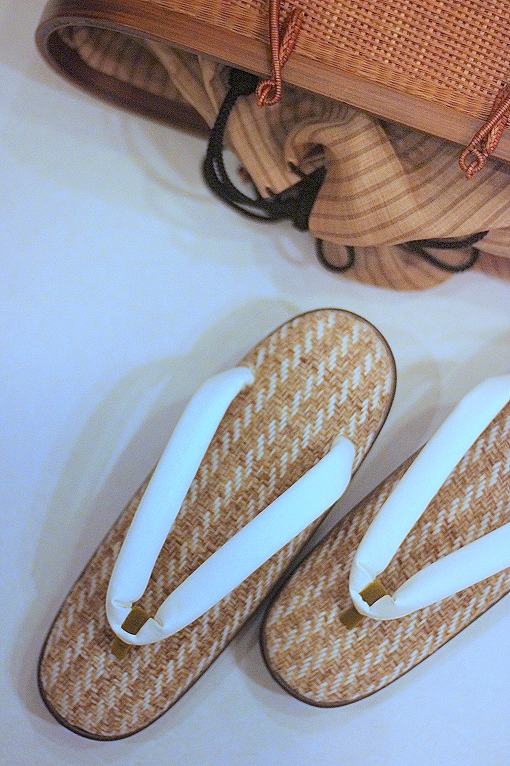 別誂え草履/小判型・麻