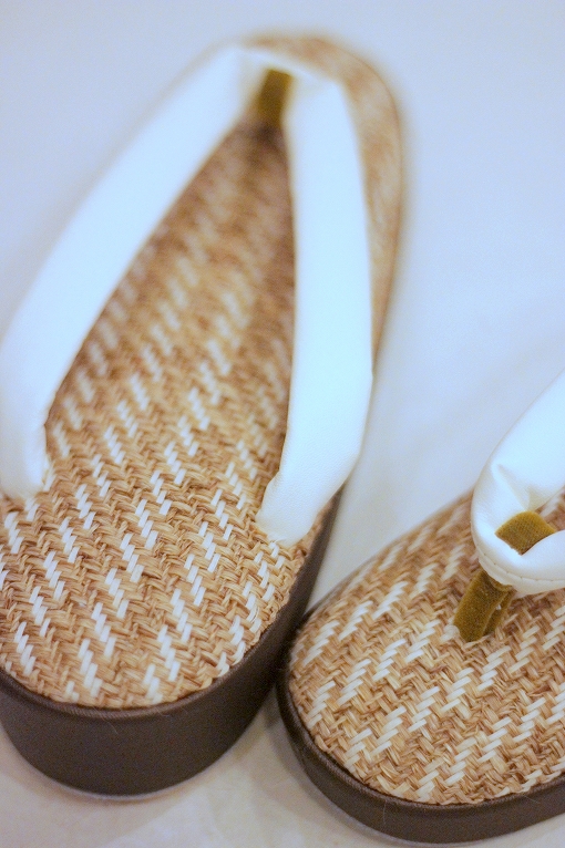 別誂え草履/小判型・麻