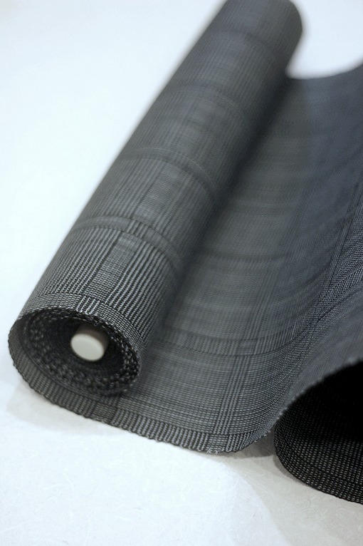 手織八寸名古屋帯/能登上布 制作山崎仁一