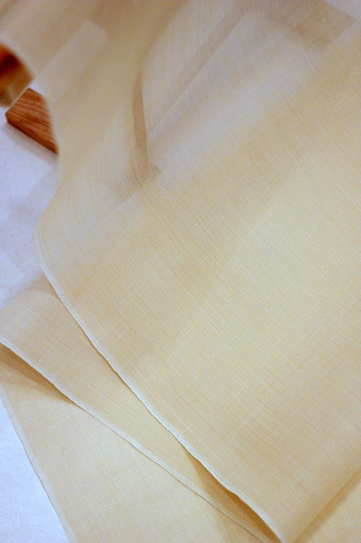 小千谷縮/浅葱格子