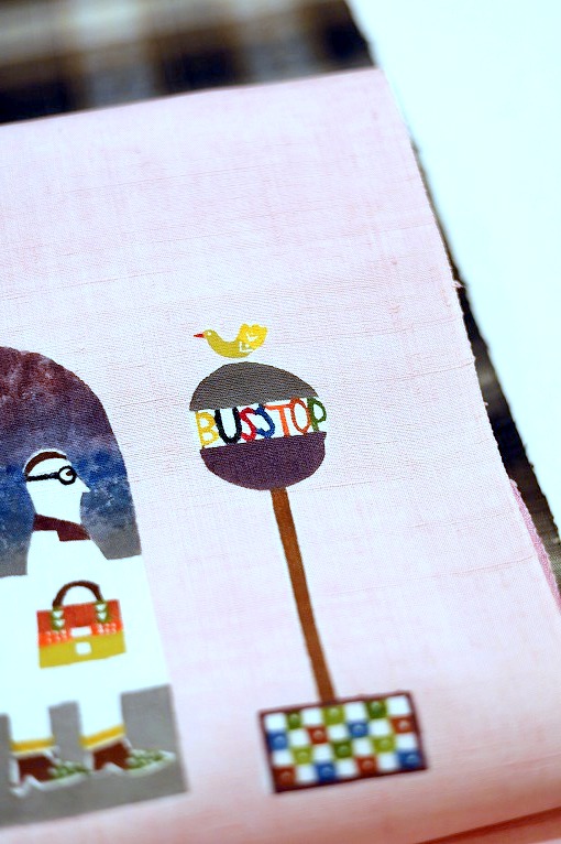 型絵染/九寸名古屋帯 創作更紗