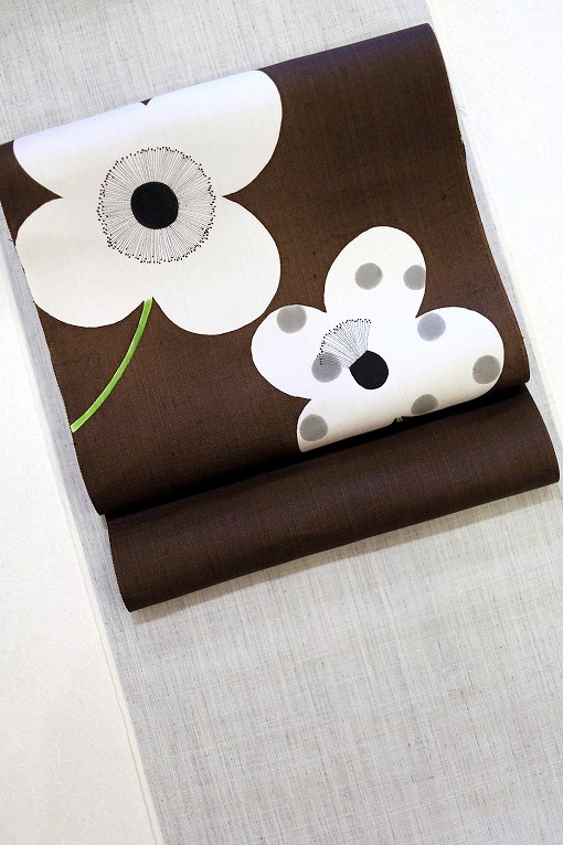 西陣織袋帯/瀞銀錦