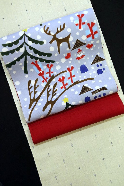 西陣織袋帯/瀞銀錦