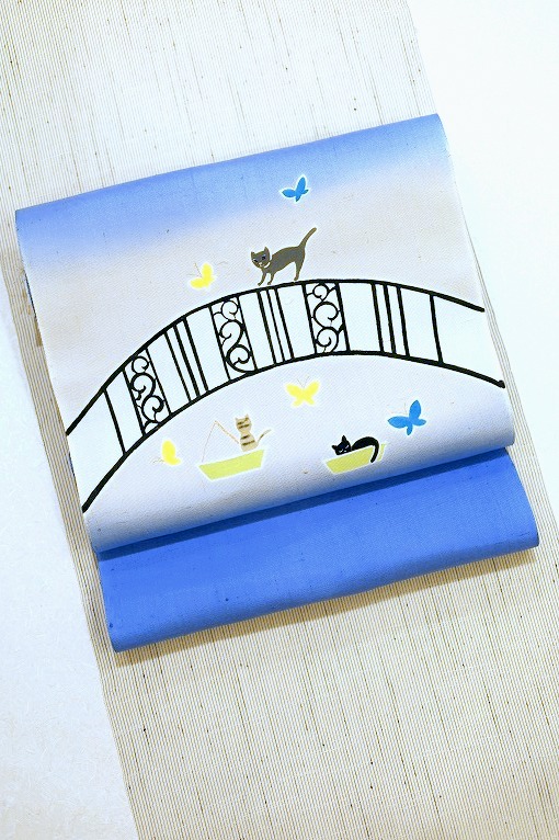 西陣織袋帯/瀞銀錦