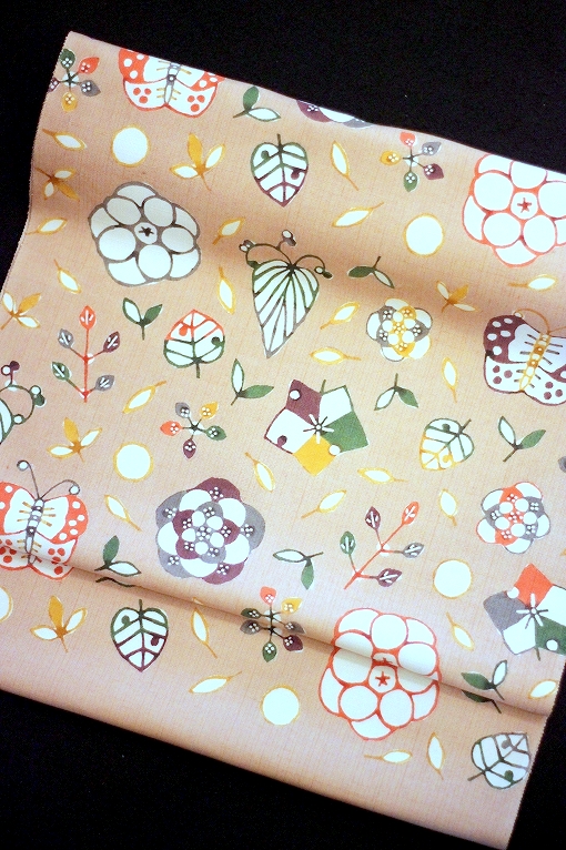 型絵染九寸名古屋帯/国画会 岡本紘子/空に奏でる 型絵染九寸名古屋帯/国画会 岡本紘子/空に奏でる