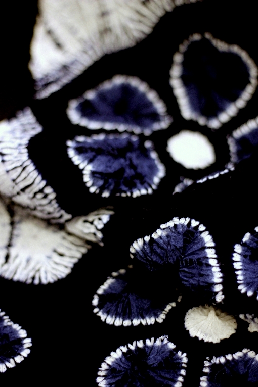 工藝絞り/有松絞り・捩じり梅本藍