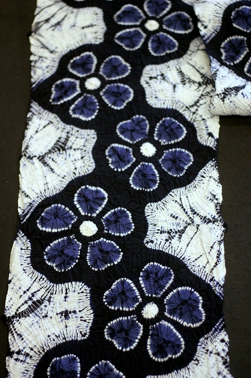 工藝絞り/有松絞り・捩じり梅本藍