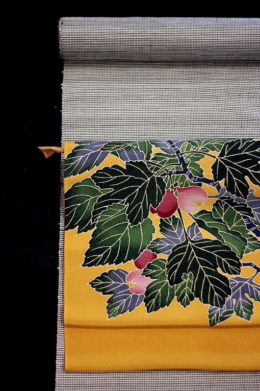 江戸友禅九寸名古屋帯/久呂田明巧(浦野理一)