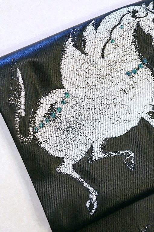 西陣織袋帯/瀞銀錦