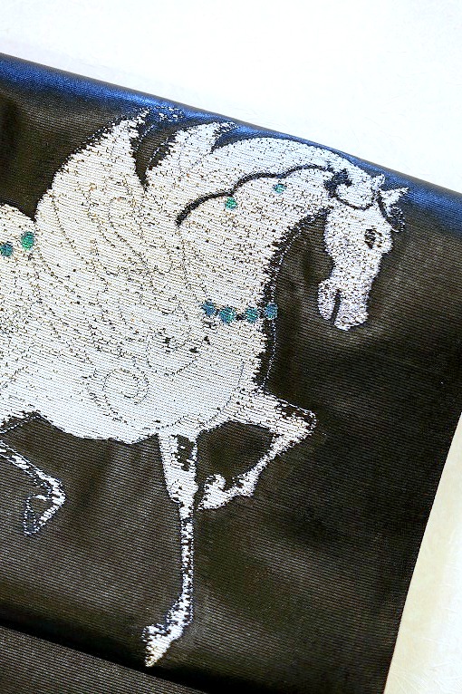 西陣織袋帯/瀞銀錦