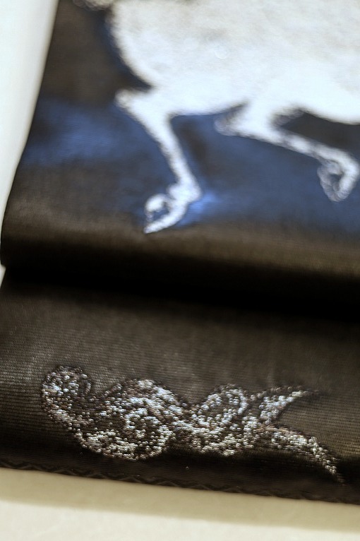 西陣織袋帯/瀞銀錦