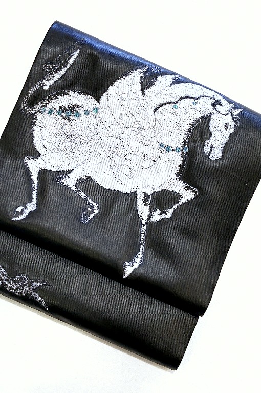 西陣織袋帯/瀞銀錦