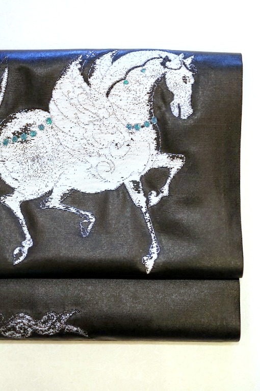 西陣織袋帯/瀞銀錦