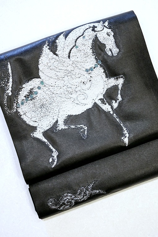 西陣織袋帯/瀞銀錦