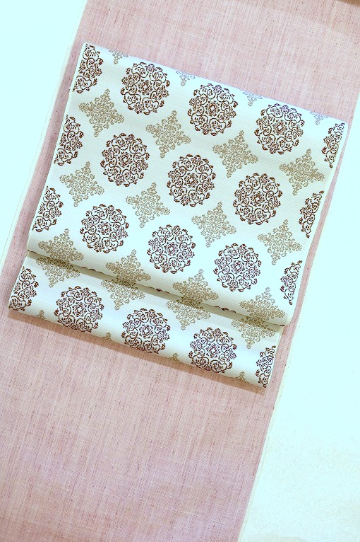 爪掻き綴れ袋帯/全通