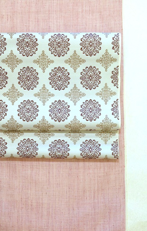 爪掻き綴れ袋帯/全通