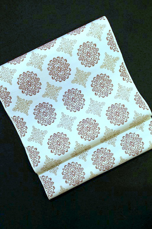 爪掻き綴れ袋帯/全通