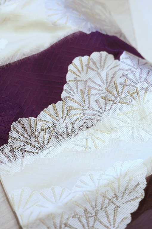 西陣織袋帯/紗綾形松雲文 熨斗目 洛風林