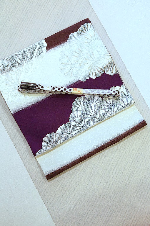 西陣織袋帯/紗綾形松雲文 熨斗目 洛風林