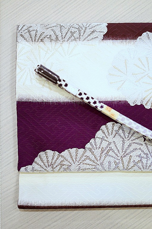 西陣織袋帯/瀞銀錦