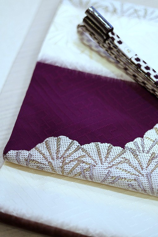 西陣織袋帯/瀞銀錦