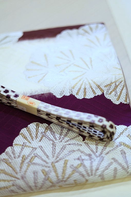 西陣織袋帯/紗綾形松雲文 熨斗目 洛風林