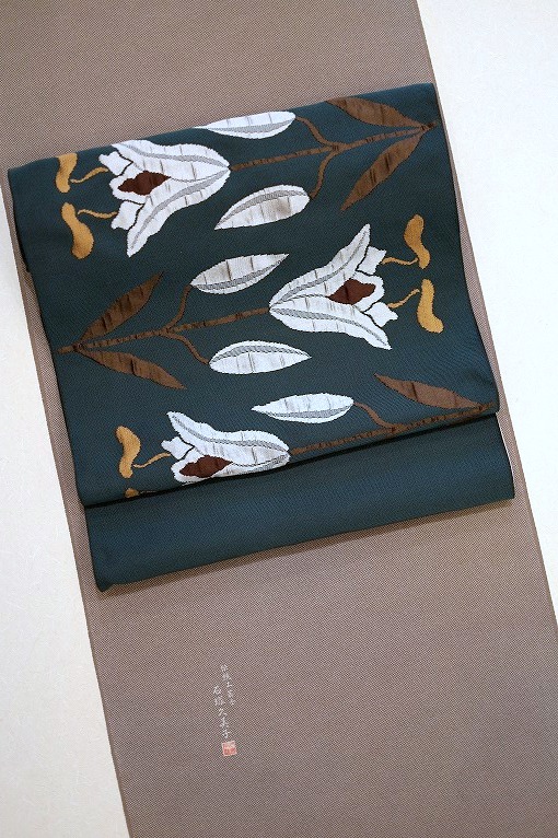 user_12cad5e6 未使用 西陣織 白茶色 九寸名古屋帯 user_12cad5e6 未使用 西陣織 白茶色 九寸名古屋帯 未使用