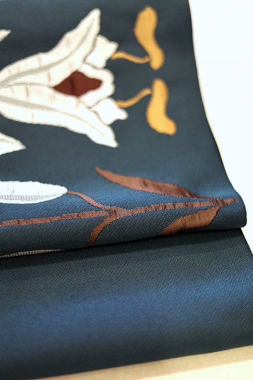 西陣織袋帯/瀞銀錦