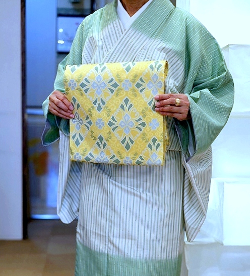 西陣織袋帯/北村武資 経錦/花菱文