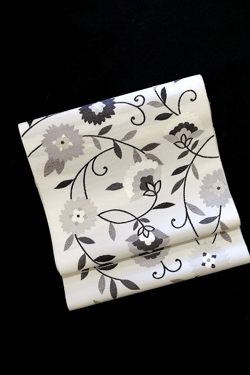 西陣織袋帯/瀞銀錦