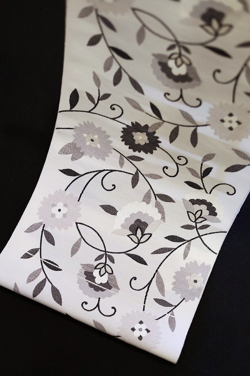 西陣織袋帯/瀞銀錦