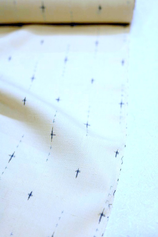 市松網代織り結城紬/石下結城紬