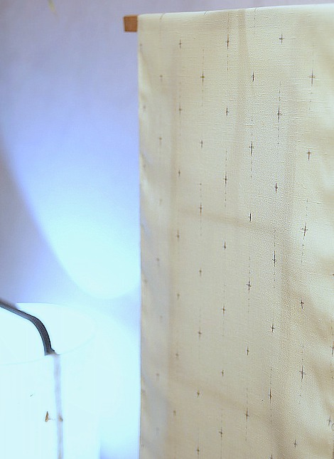 市松網代織り結城紬/石下結城紬