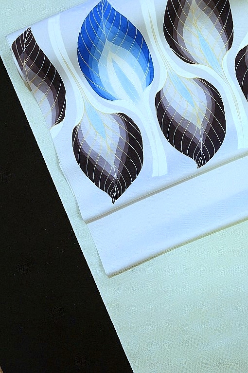 手描き友禅/九寸名古屋帯　湯本エリ子