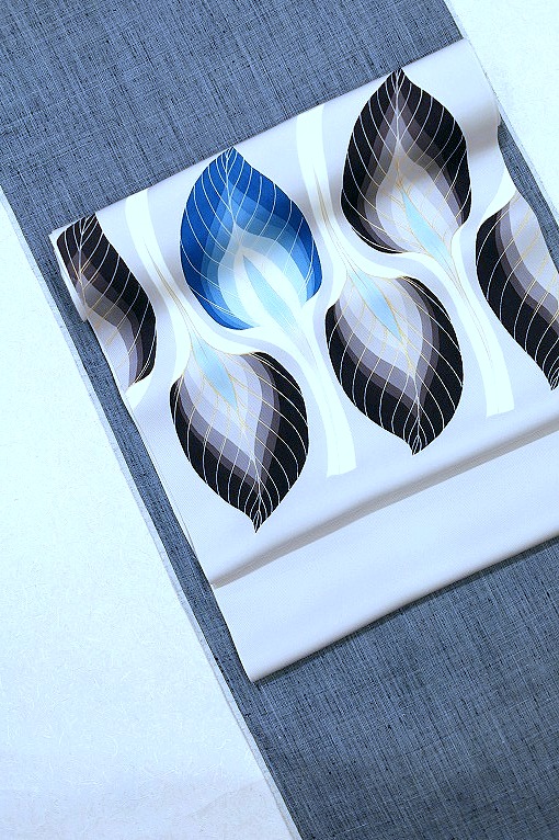 手描き友禅/九寸名古屋帯　湯本エリ子